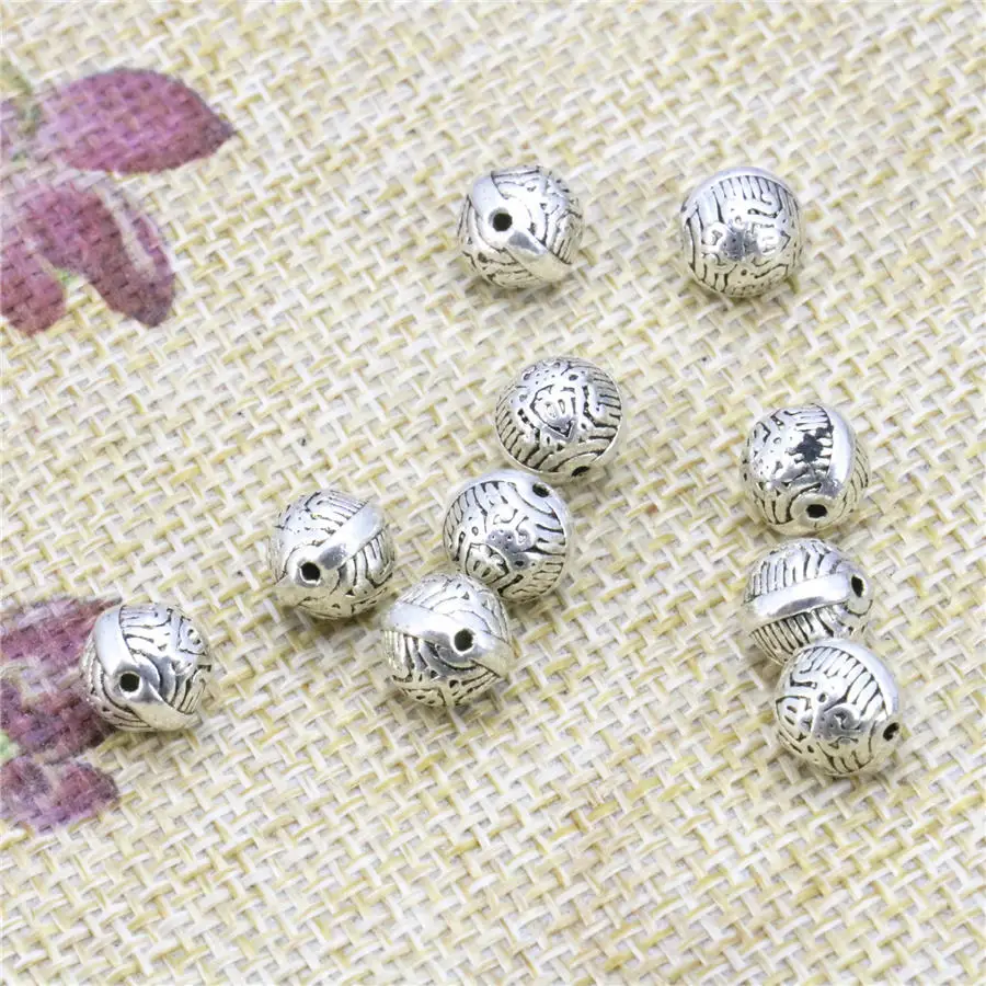 10 шт. металлические круглые бусины 8 мм|accessories jewelry|jewelry makingcraft making |