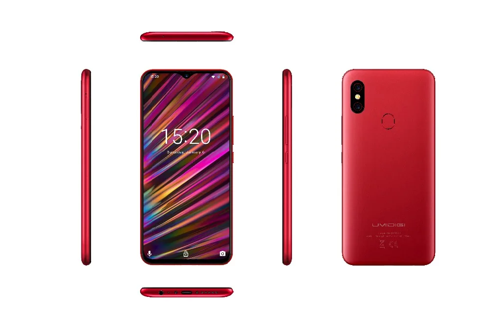 UMIDIGI F1 Play 48MP камера 6 ГБ 64 ГБ Android 9,0 мобильный телефон 6," FHD+ Helio P60 Быстрая зарядка двойной 4G разблокировка отпечатков пальцев мобильный телефон