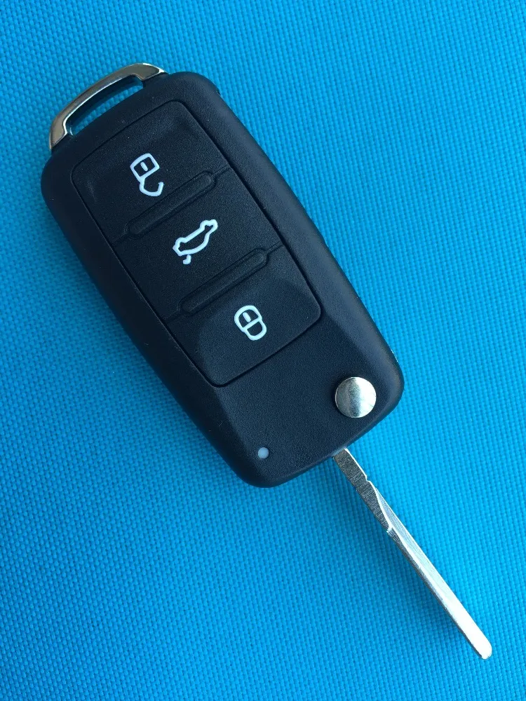 10 шт. для Skoda City Go For VWR 2/3 кнопочный дистанционный брелок ключей флип-корпус с