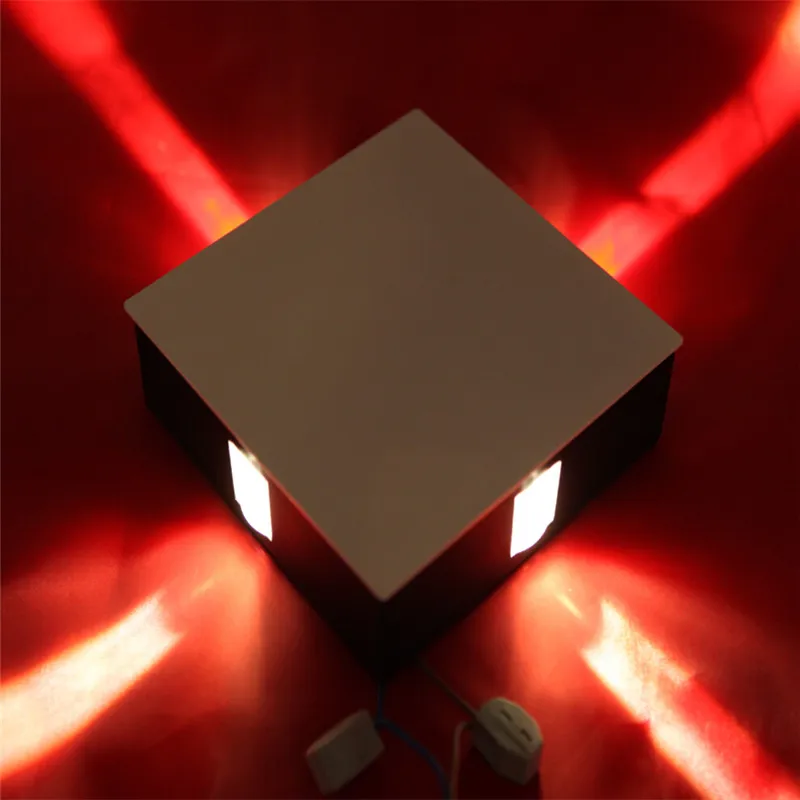 Светодиодная настенная лампа 4 Вт вертикальный квадратный светильник для