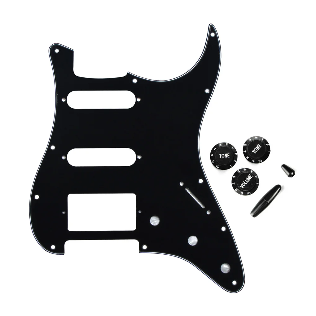 FLEOR набор ST гитарных наклеек на царапинах HSS 11 отверстий с ручками 5 позиционный