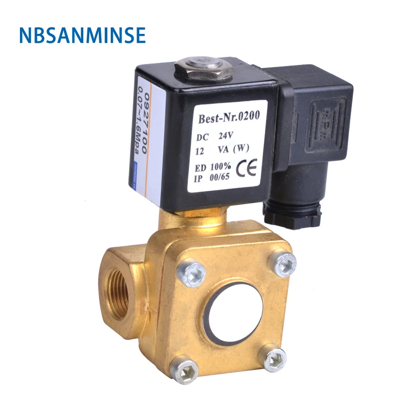 

1-1/4 1-1/2 2 Pilot operated Diaphragm two way brass solenoid valve 0927 0955 NC NO Brass Valve AC220V DC24V DC12V NBSANMINSE