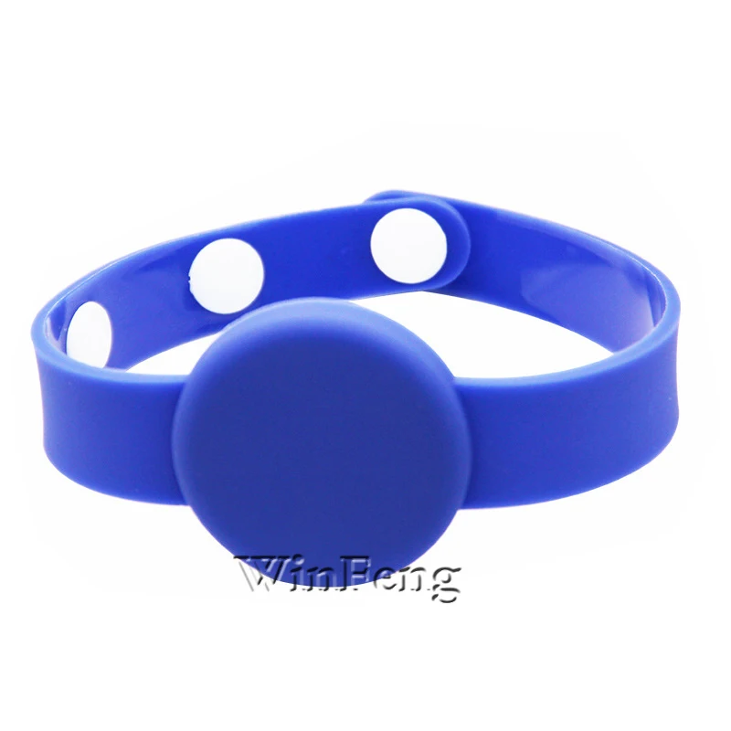 100Pcs/Lot Wholesale F08 Chip RFID Access Control Silicone Bracelets 13.56MHZ PVC Wrist Tag For Concert | Безопасность и защита