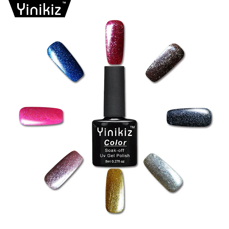 Yinikiz 2018 Новый Платиновый Гель лак для ногтей Soak off Светодиодный УФ гель супер