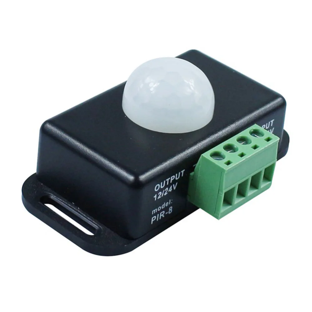 120 Degrees Automatic DC 12V-24V 8A Infrared PIR Motion Sensor Switch for LED Light 5 ~ 8 M Detector | Безопасность и защита