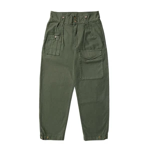 Красные брюки Tornado в британском армейском стиле, винтажные штаны в стиле милитари, свободные, с высокой посадкой