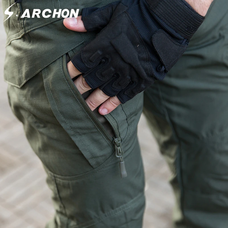 Брюки карго мужские тактические водостойкие с карманами|military trousers|us military