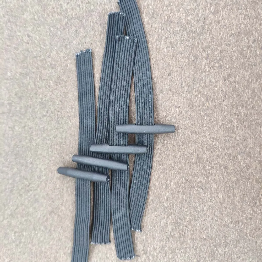 10pcs Пластиковая застежка для шнуров зажим с переключателем фиксатор шнура Конец одежды аксессуары тросик конец с 12 см эластичный шнур дома Швейные гаджеты - Цвет: 10pcs