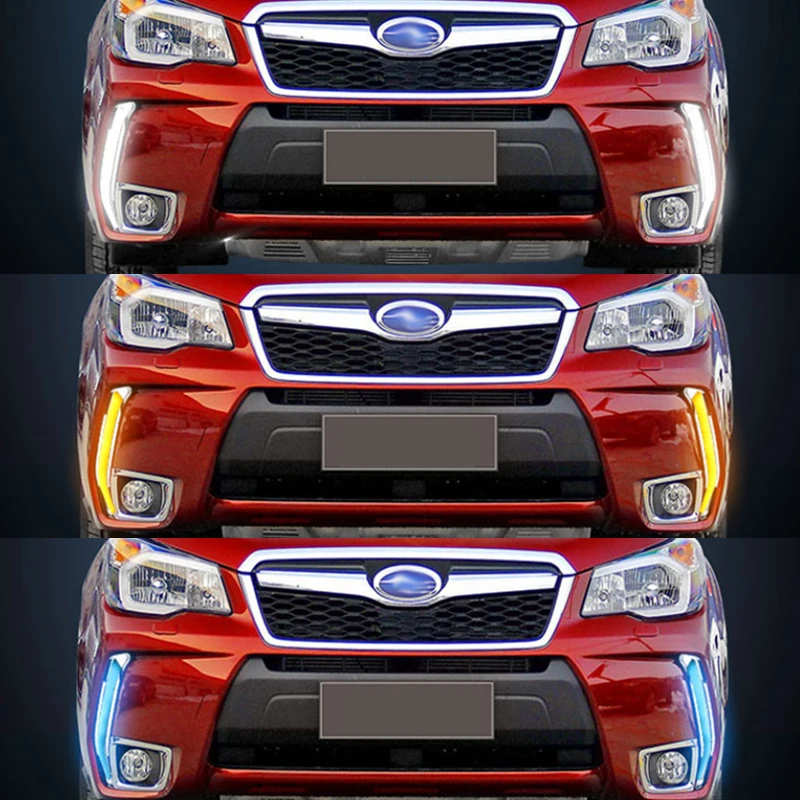 Дневные ходовые огни для Subaru Forester 2015 2016 2017 2018 дневные 12В светильник включения