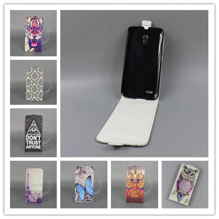 Для Alcatel One Touch Pop 2 7043A 7043Y 7043K Premium 7044 7044A 7044X 7044Y горячая печать милый Вертикальный