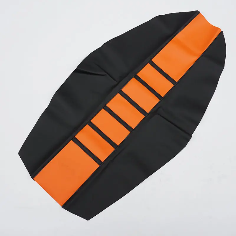 Orange Мотоцикл Мотокросс ребристый резиновый захват мягкий чехол сиденья для SUZUKI KAWASAKI HONDA YAMAHA - Цвет: Orange
