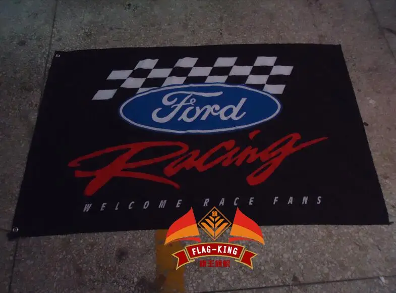 for ord car racing team flag,Ford car club banner,90*150CM polyster flagking brand flag