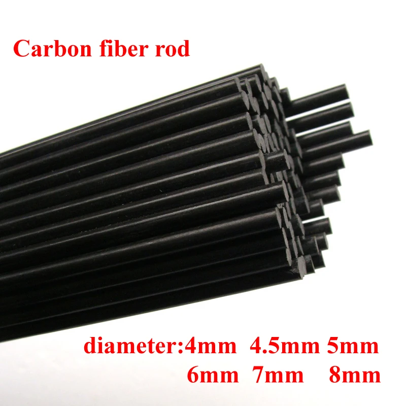 10 шт./лот новые стержни из углеродного волокна для радиоуправляемого самолета DIY