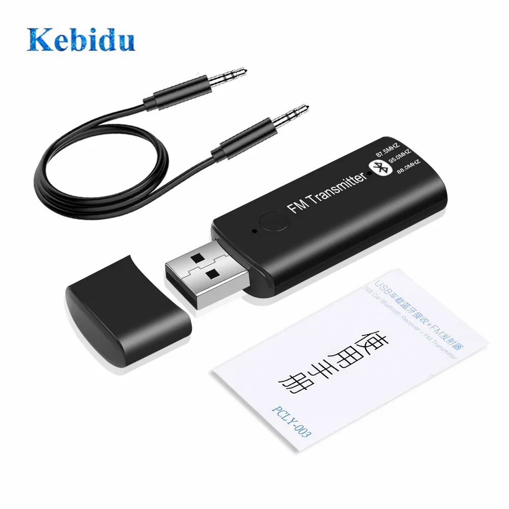 KEBIDU Bluetooth передатчик приемник 3 5 мм AUX Стерео передача V5.0 + EDR FM Handsfree для iPhone Samsung