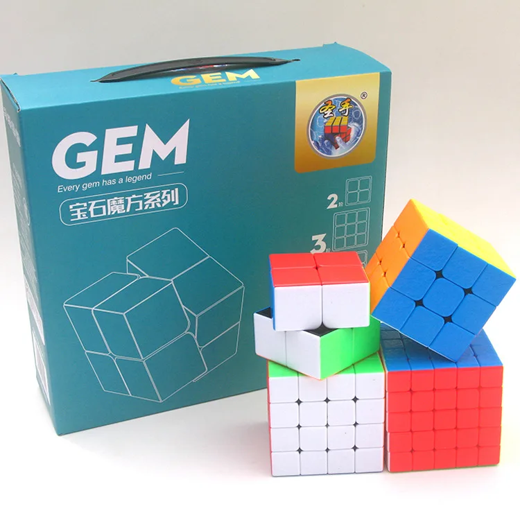 Shengshou GEM 1 шт. 4 шт./компл. 2x2 3x3 4x4 5x5 Пирамида WMF магический куб 3x3x3 4x4x4 подарочная