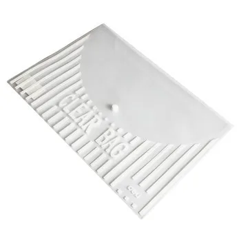 

Deli Clear File Bag Elastic Closure Folder 5pcs/lot A4 Size document bag school and office supplies 5502