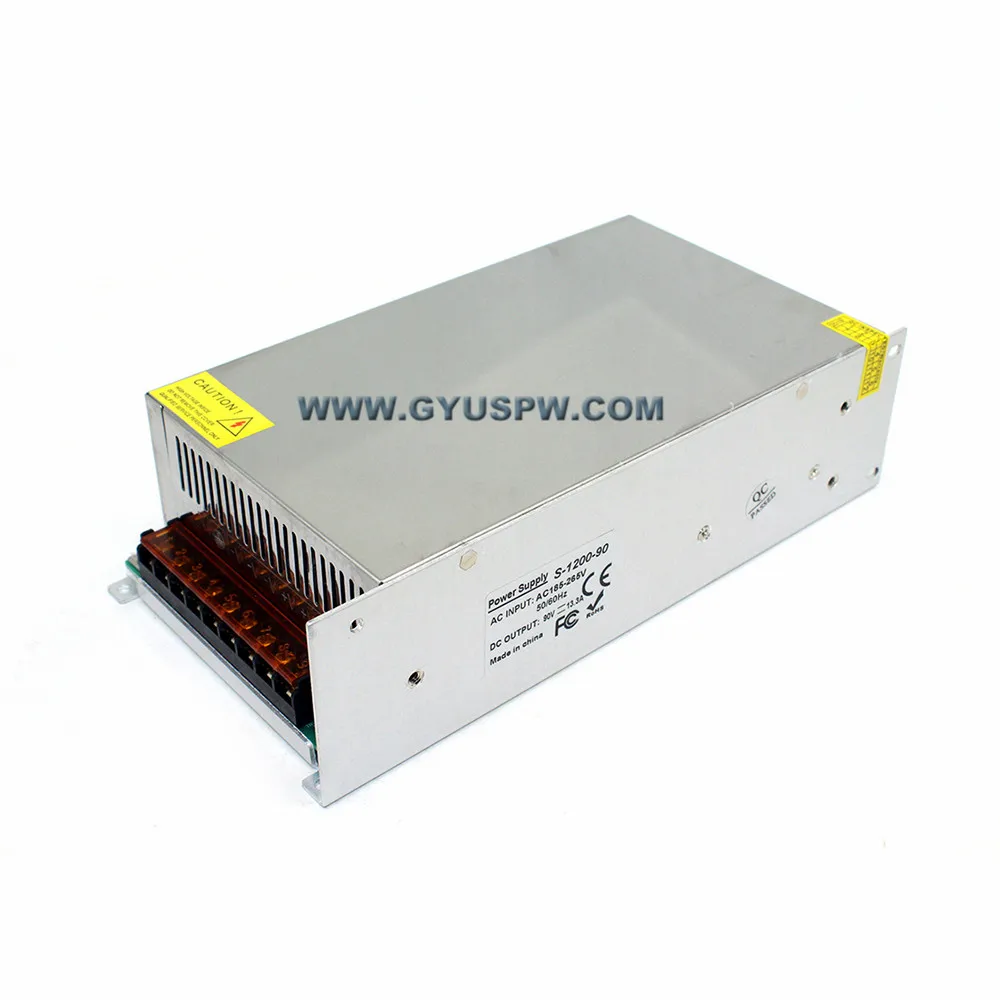 Импульсный источник питания DC 90V 13.3A 1200W Трансформатор источника 220V 110AC DC60V SMPS для