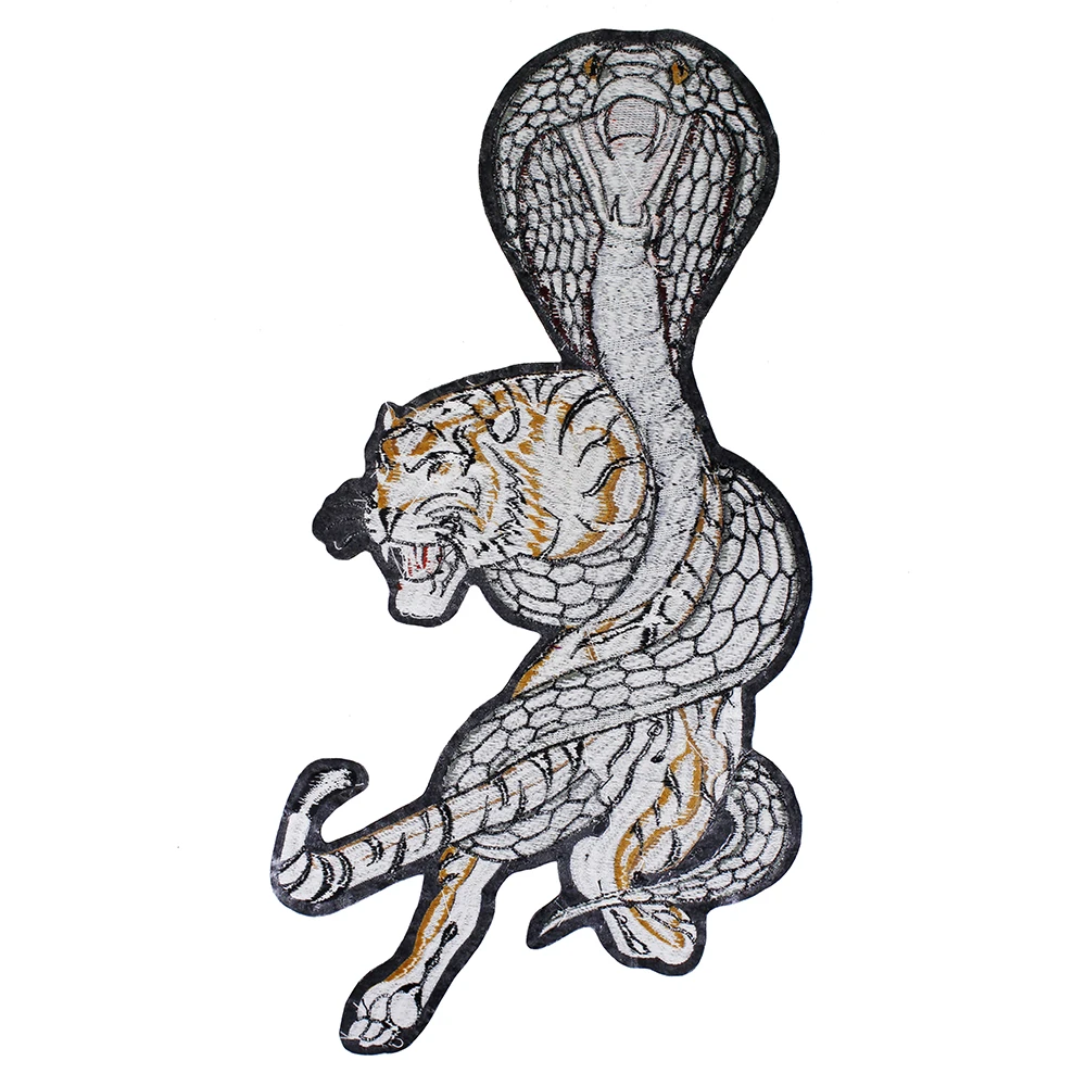 5 шт. тканевые нашивки с вышивкой Тигр|Заплатки| |