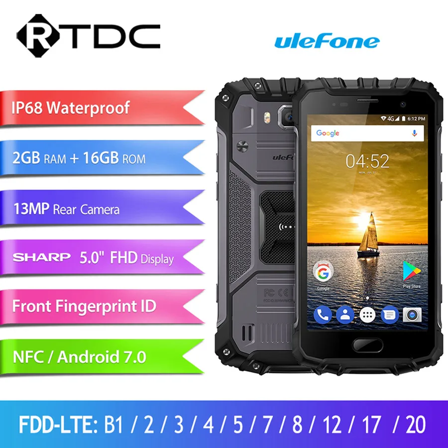 Оригинальный Ulefone Armor 2S 4G LTE мобильный телефон 2 Гб ОЗУ 16 ПЗУ Android 7 0 MT6737T