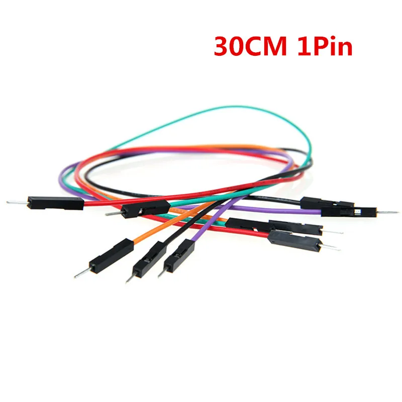 Free Shipping30cm 1Pin 50Pice/Lot 2.54MM AWG26 Breadboard Jumper Wires Cables M+M,Female to Male, and F+F Dupont Cable