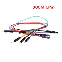 free shipping30cm 1pin 50picelot 2 54mm awg26 breadboard jumper wires cables mmfemale to male and ff dupont cable