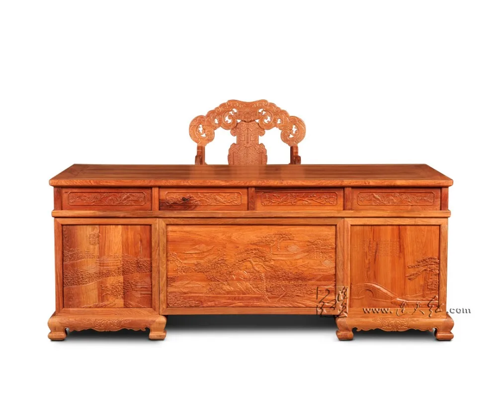 Китайский стиль классическая мебель палисандр офисные столы набор гостиной