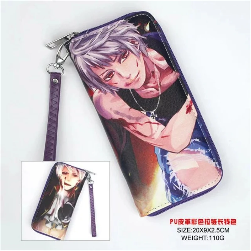 10 Аниме мультфильм pu кошелек Сейлор Мун одна деталь Danganronpa Пикачу карты Captor My Hero Academy держатели портмоне на Молнии Сумочка - Цвет: 10