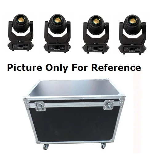 Flight Case Pack 4в1 кейс для полёта 250 Вт светодиодный фонарь Lyre Zoom движущийся головной свет электронные пятна свет DJ сценический свет ночной клуб свадебное Dj оборудование - Цвет: Flight Case Pack