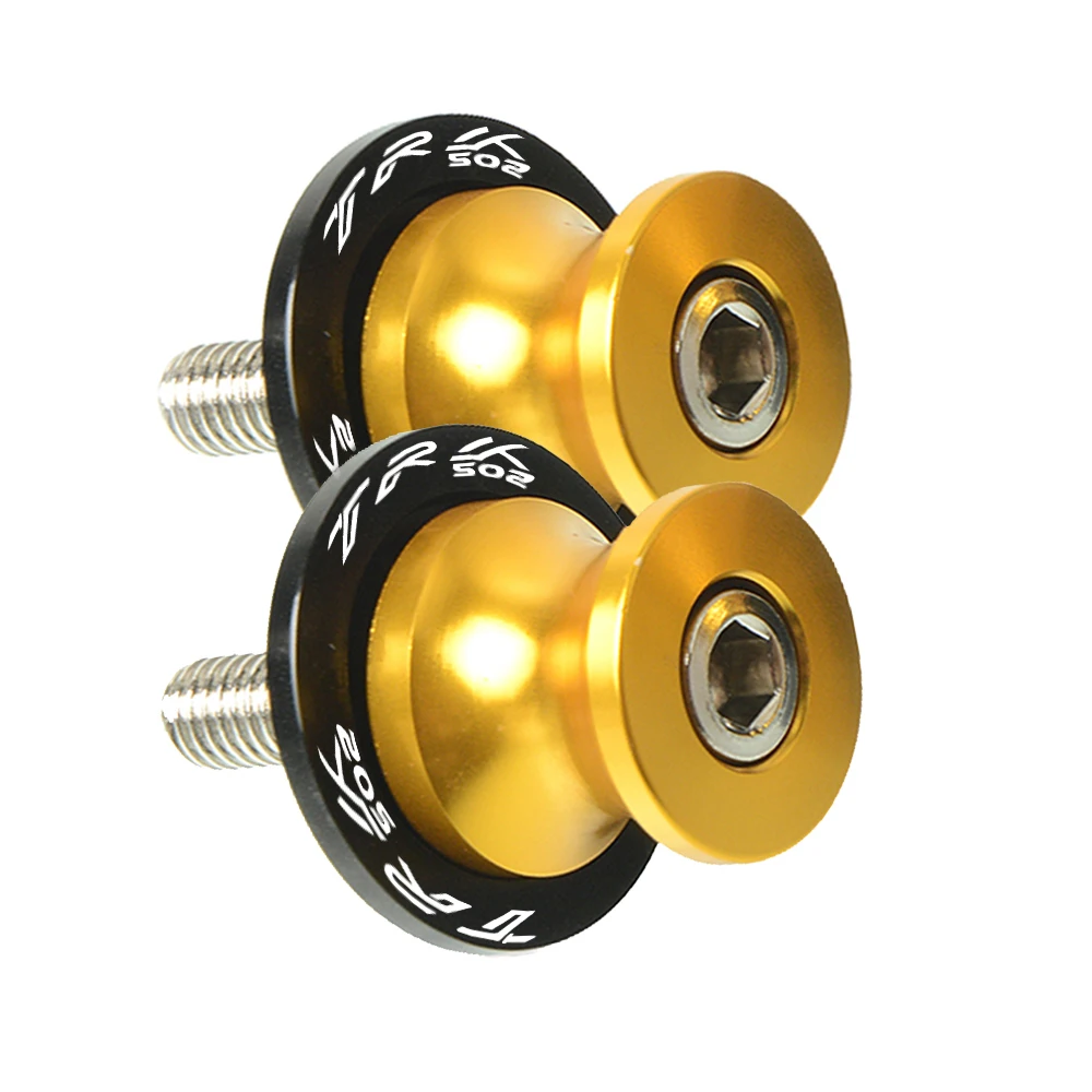 6MM gold 6 мм винты с подставкой для Benelli TRK 502 TRK502, защита заднего поворотного рычага M6, винты с подставкой, поворотная рукоятка для мотоцикла, катушки, слайдер - Цвет: 6MM gold