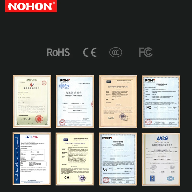 NOHON высокое качество оригинальный аккумулятор для LG G3 G4 G5 V10 BL 53YH 51YF 42D1F высокой