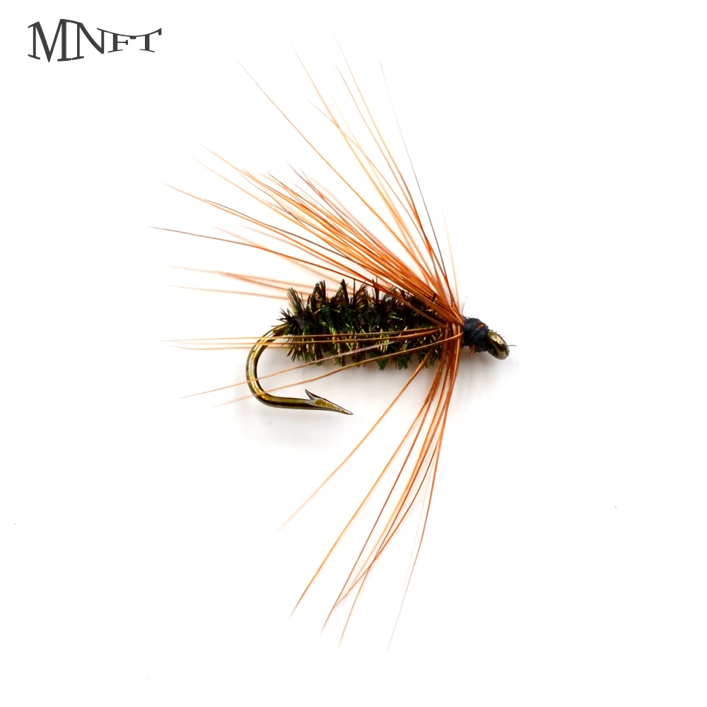 MNFT 10PCS 12# Peacock Nymph Spinner Bait Lures Trout Dry Fly Fishing Lure Outdoor Freshwater | Спорт и развлечения