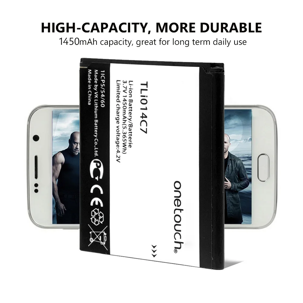 TLi014C7 аккумулятор 1450 мАч для Alcatel One Touch Pixi первый OT 4024D 4024X высокопроизводительная