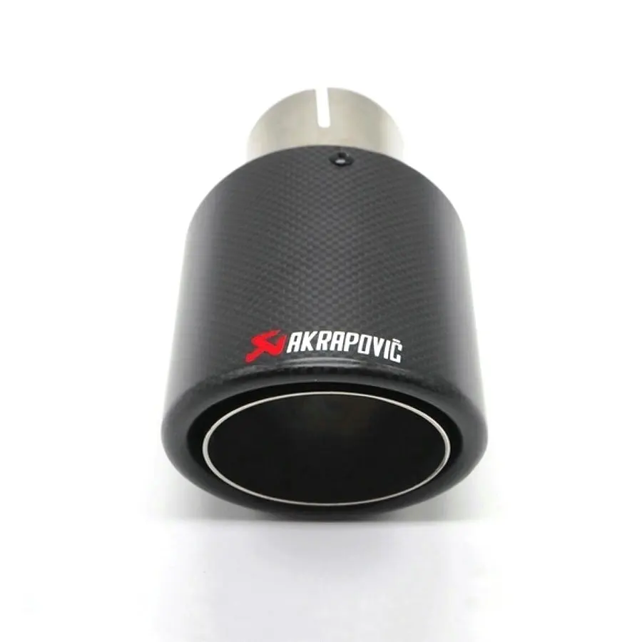 Универсальный автомобильный глушитель akrapovic из титанового углеродного волокна