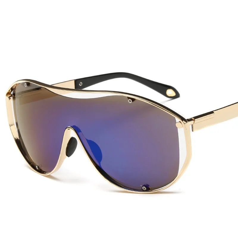 Очки солнцезащитные женские с заклепками в металлической оправе защитой UV400|glasses