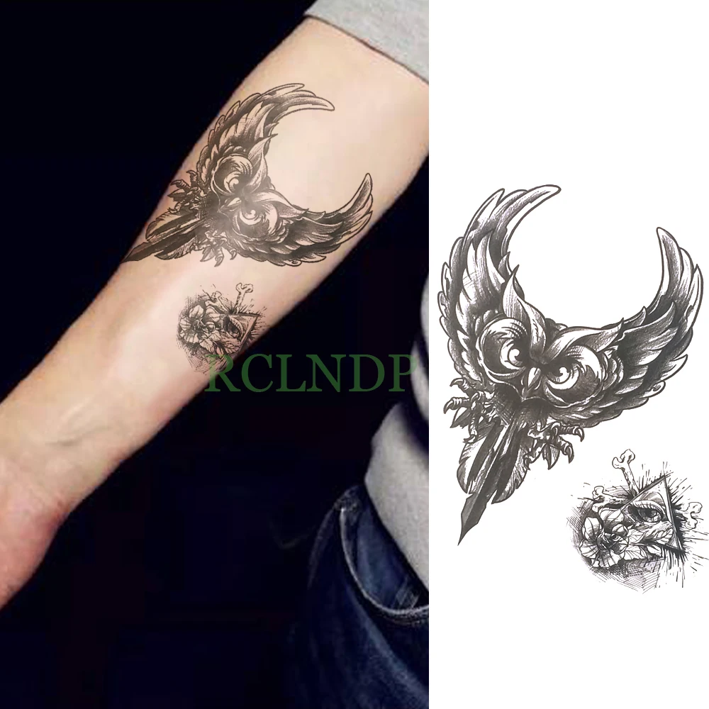 Водонепроницаемая временная татуировка наклейка divine wings of angel tatto стикер s флэш-тату поддельные татуировки для девочек, женщин 7 - Цвет: Небесно-голубой