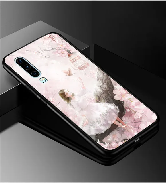 3 E для huawei P30 чехол P 30 стеклянный жесткий чехол для huawei P30 Pro Чехол P30Pro закаленный крутой модный для huawei P30 Lite P30Lite - Цвет: 3