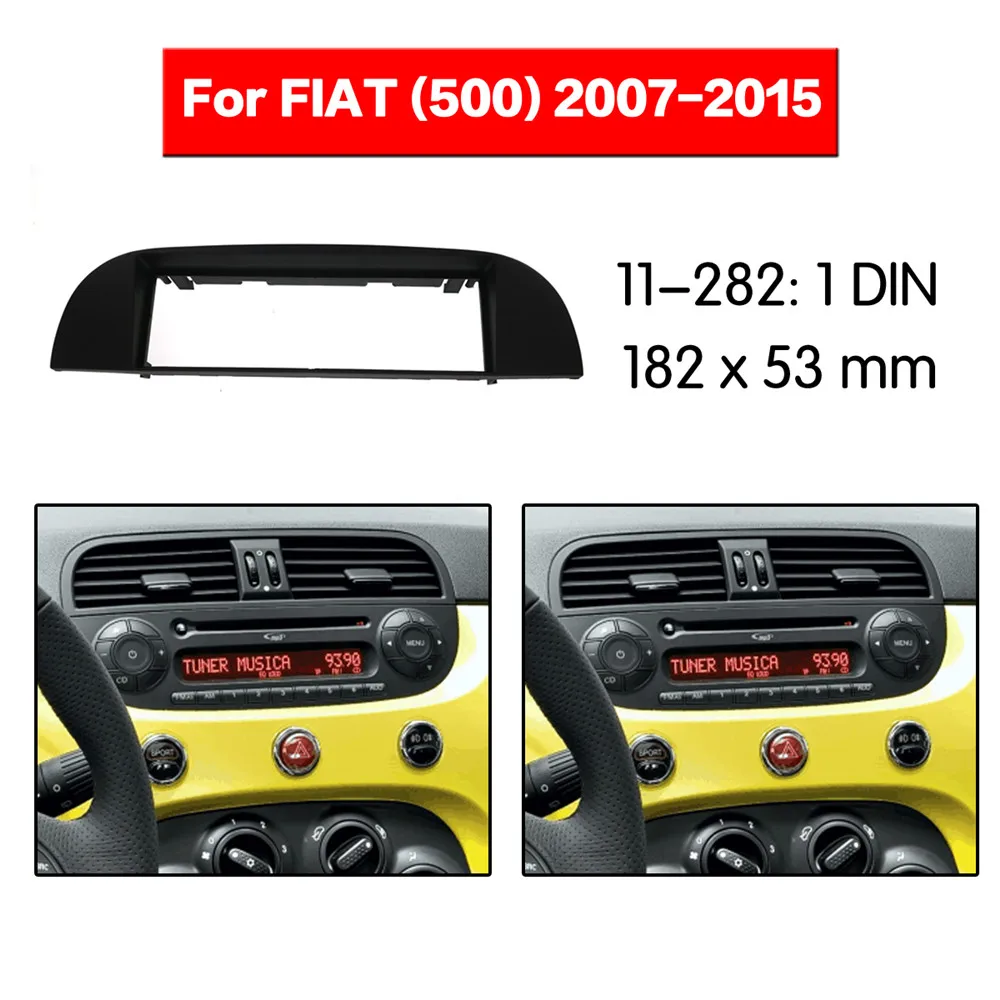 Набор рамок для автомобильного радио фасции Для FIAT (500) 2007 2015 автомобильный Радио