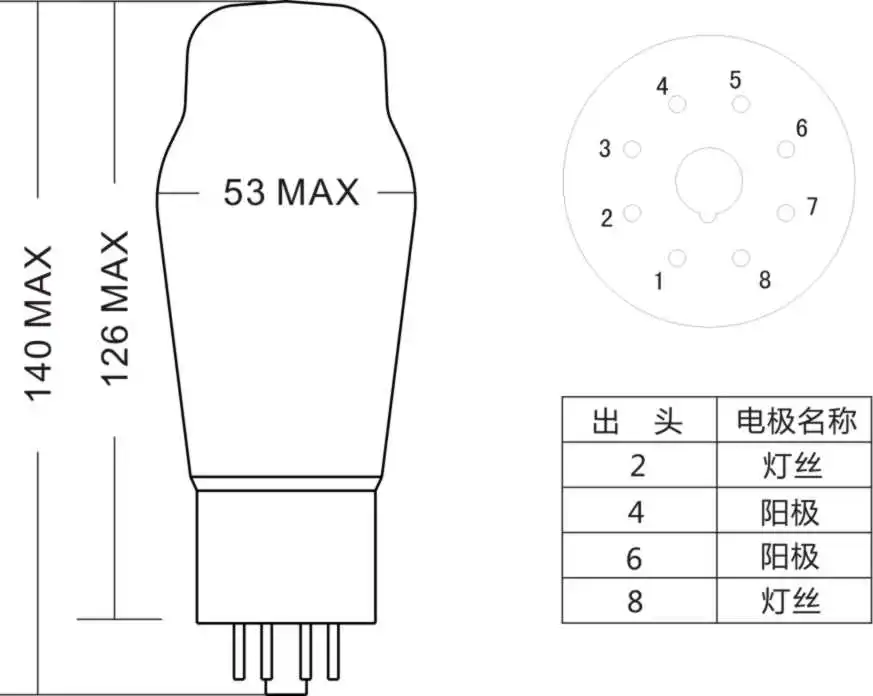 PSVANE WE274B Западная электрическая 1:1 Реплика вакуумной трубки 274B|Индукторы| |