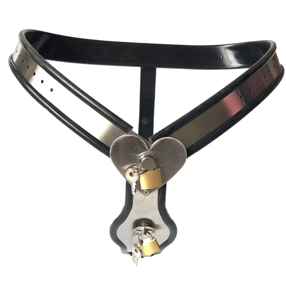 Пояс верности Женский БДСМ с анальной пробкой фаллоимитатор стальные трусики
