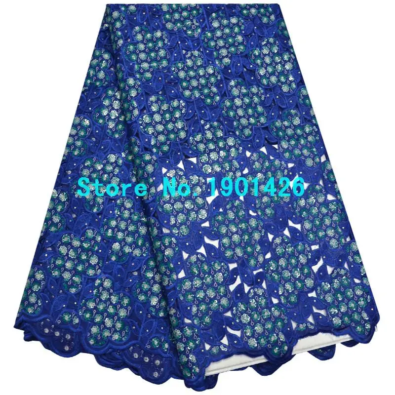 Latest African Hand cut Swiss Voile Lace Fabric High Quality Double Organza In Switzerland With Full Sequins XY3733 | Дом и сад