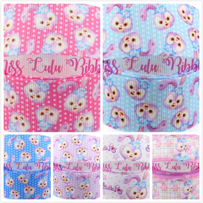 Корсажная лента с принтом кролика 16 75 мм 50 ярдов/рулон|printed grosgrain ribbon|grosgrain ribbonribbon