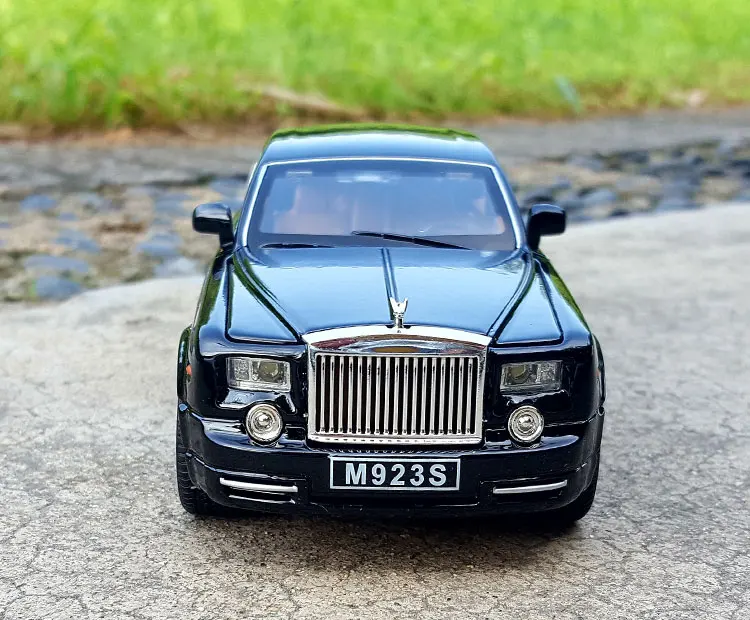 1:24 Литой под давлением элегантный роскошный лимузин седан для TheRolls-Royce Ghost металлическая модель автомобиля коллекция 6 дверей открытые игрушки автомобиль