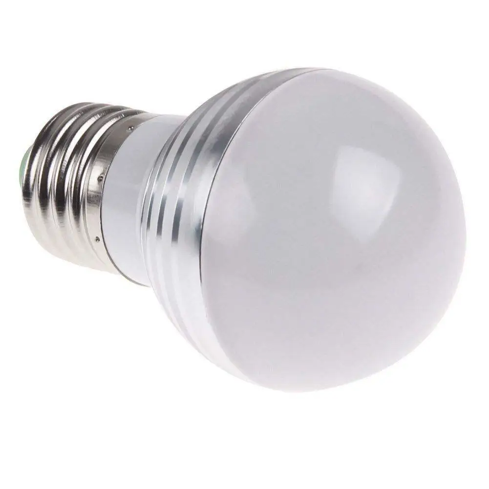 3W E27 led RGB Bulb Light Lamp 16 Color Changing with Wireless Remote Control APJ | Лампы и освещение