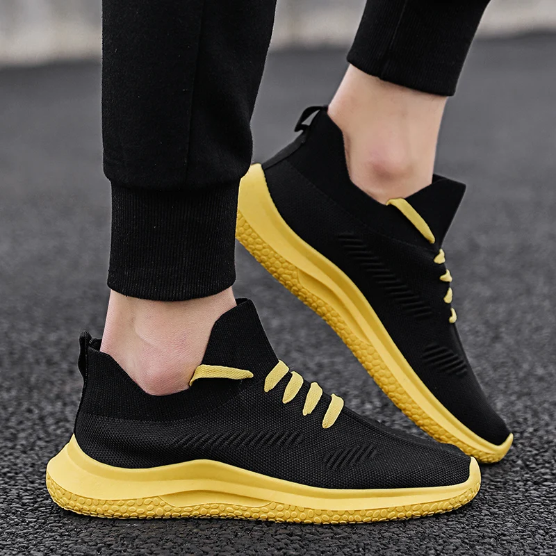 New Arrival Men Outdoor Running Shoes Breathable Athletic Training Comfortable Sports Sneakers For Black Red | Спорт и развлечения