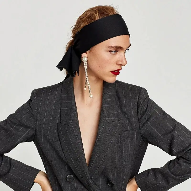GEREIT 2018 Блестящий Кристалл Rhinestone бисером Длинные серьги падение корейский