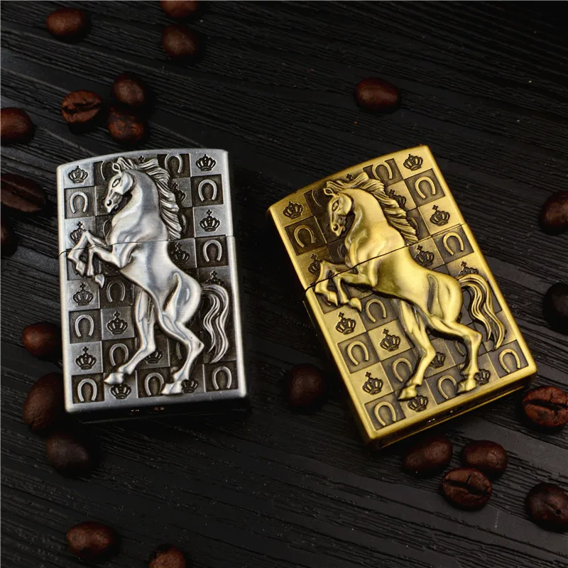 Металлическая зажигалка, наждачная газовая зажигалка. Бытовые товары для мужчин, зажигалки и аксессуары для курения