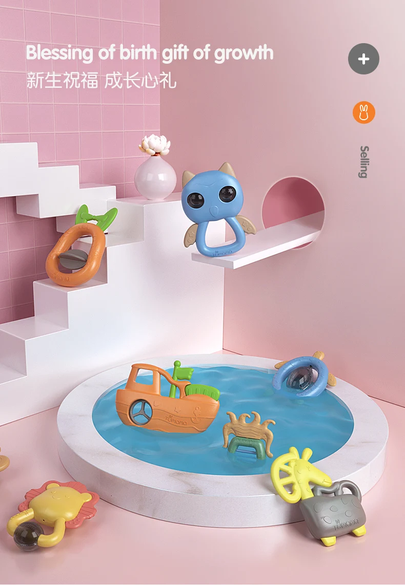 Tumama 4~ 10 шт детские погремушки игрушки животные музыка рукопожатие кровать колокольчик Новорожденные милые животные детские игрушки-погремушки подвесные погремушки