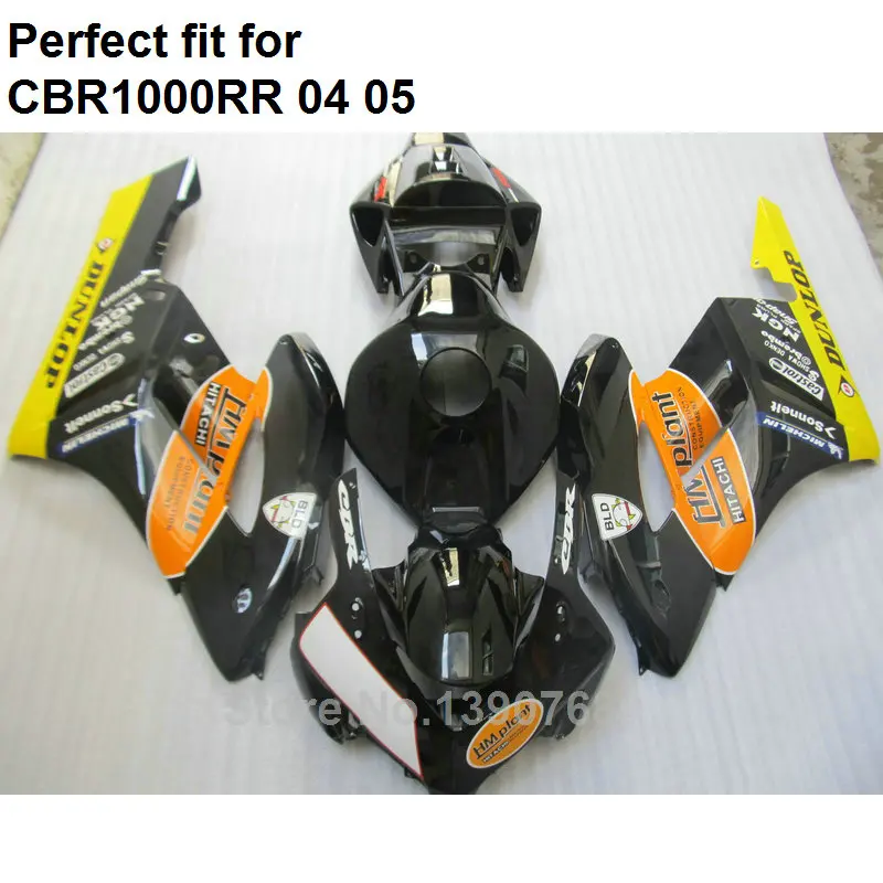 Черные обтекатели для мотоцикла Honda CBR1000RR 04 05 CBR 1000RR 2004 2005 NZ22|fairings for honda|cbr 1000rr 2004cbr |