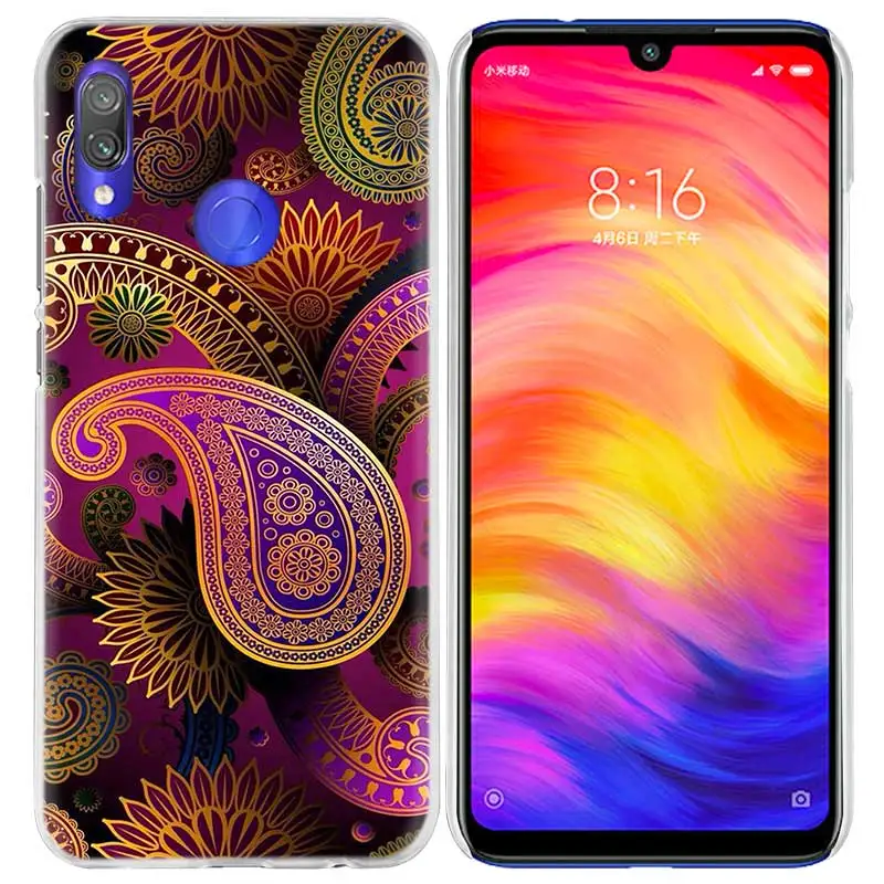 02 Жесткий чехол для телефона с мандалой цветком и решеткой для Xiao mi Red mi Go Note 7 6 6A Pro S2 5 5A 4X mi A1 A2 9 mi x 3 5G 8 lite Play F1 - Цвет: 02
