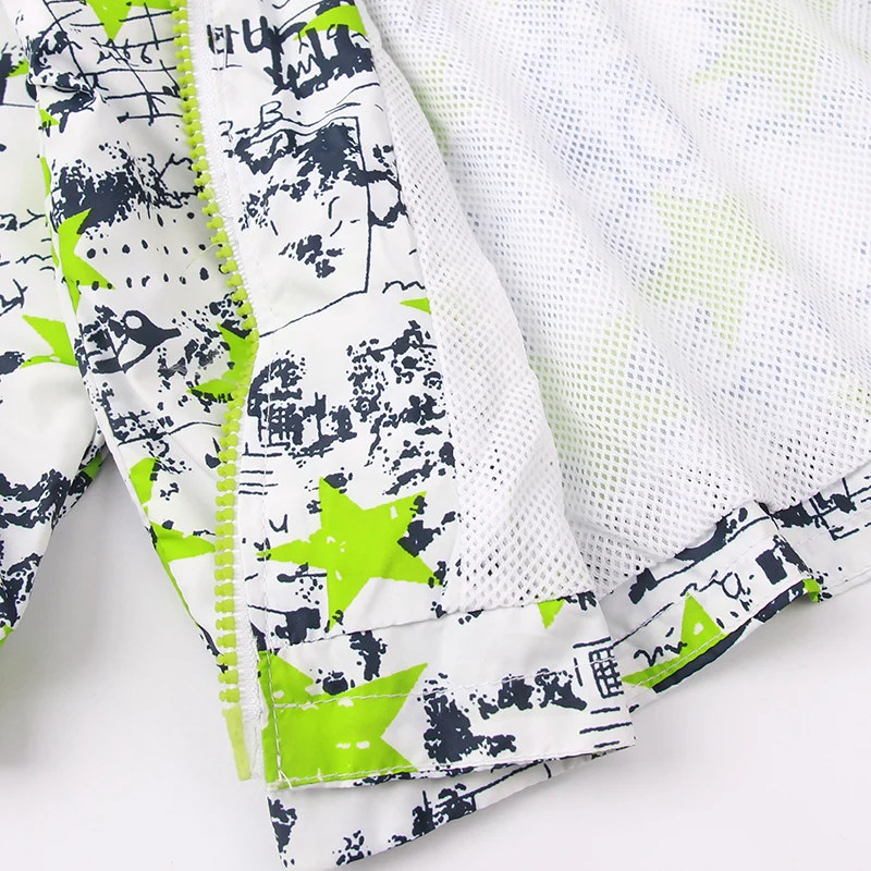 Новые толстовки с капюшоном для мальчиков принтом звезды зеленого и синего цвета